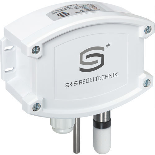 Wall-mount humidity and temperature sensor - AFTF-35-U/W LCD - S+S Regeltechnik - relative / absolute / 0-10 V