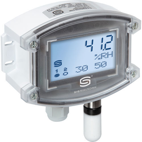 Room thermo-hygrostat - AHT-30W-U LCD - S+S Regeltechnik - electronic / with LCD display / surface-mount