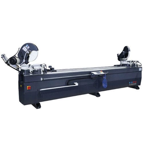Plastic double-head miter saw - GEMINI - II A - OZMACHINE - for aluminum / for wood / for profiles