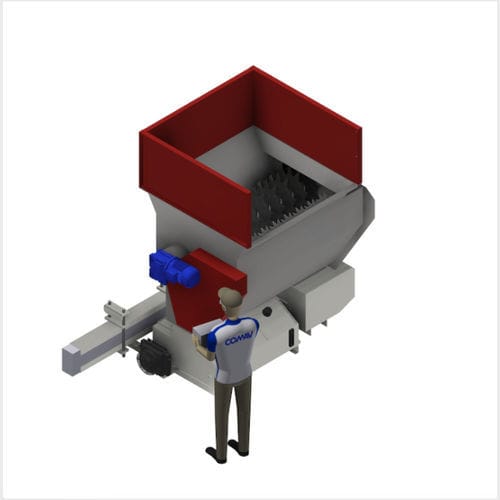 Double shaft shredder - CP PE - COMAV - for plastic waste