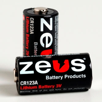 Lithium rechargeable battery - CR123A - ZEUS Battery Products - D type / 3 V