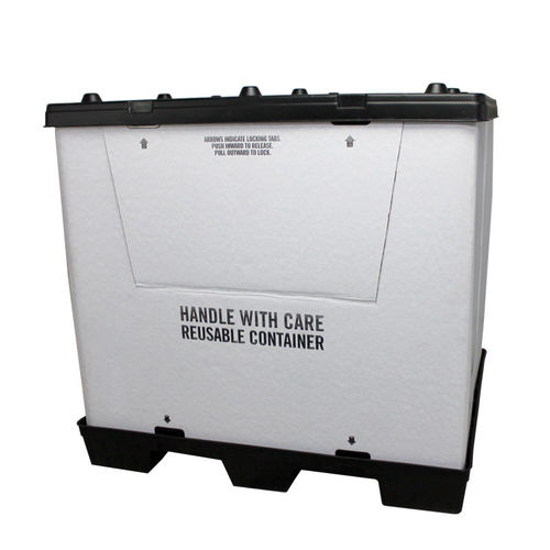 Cardboard pallet box - UP404845-1 - RPP Containers - handling / foldable / with lid