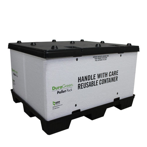 Plastic pallet box - DGP4048, DGP4548 series - RPP Containers - storage / industrial / foldable