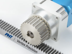 Straight-toothed rack and pinion - SSGH series - PHT Vertex Precision Components Corporation - steel / precision
