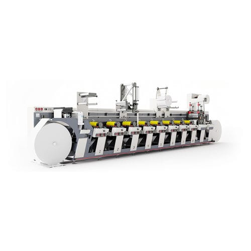 In-line flexographic press - EB - MPS Systems - 8-color / label