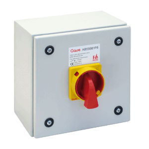 Fire-resistant disconnect switch - F-600 Steel enclosure 25-250A - GAVE ELECTRO - industrial