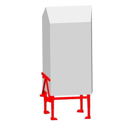Mobile silo - SILOTEC - flat bottom / for trucks / polyester