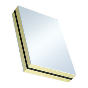 Polyurethane core sandwich panel - (dB 37) - PVC - Weiss Chemie - PVC facing / for facade / for door