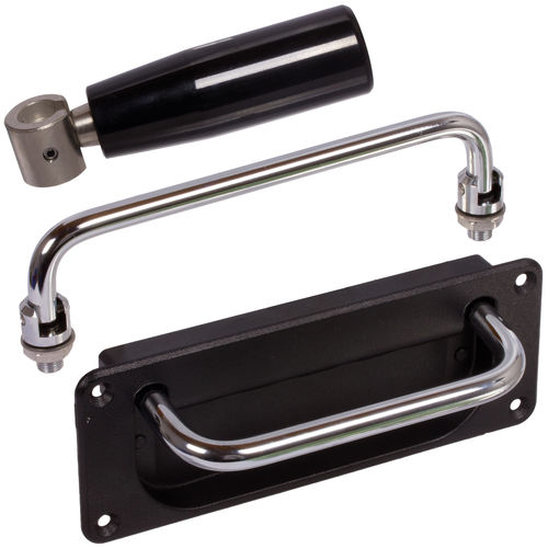 Folding handle - 66655000 - MÄDLER GmbH - transport / steel / chrome