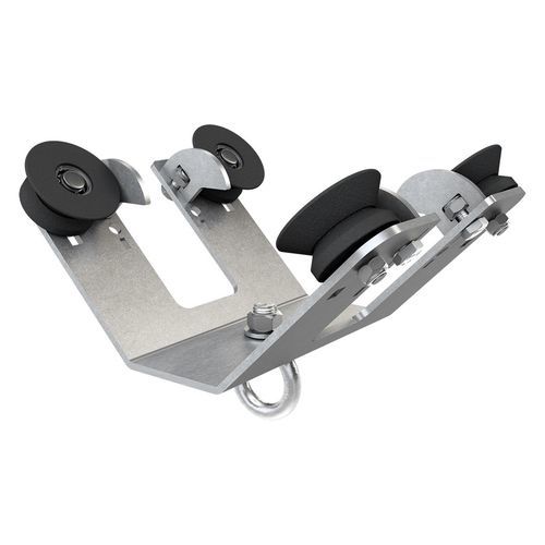 Stainless steel fall arrest anchor - ABS-RunBeam - SafetyConcept s.a. - for steel