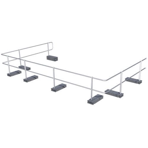 Ballasted railing - ABS Guard OnTop Weight - SafetyConcept s.a. - aluminum / for flat roofs