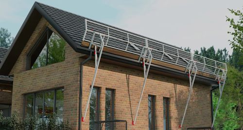 Temporary railing - Pitched - SafetyConcept s.a. - aluminum