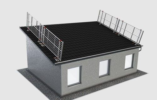 Temporary railing - Pro Boards - SafetyConcept s.a. - aluminum / ABS / for construction site