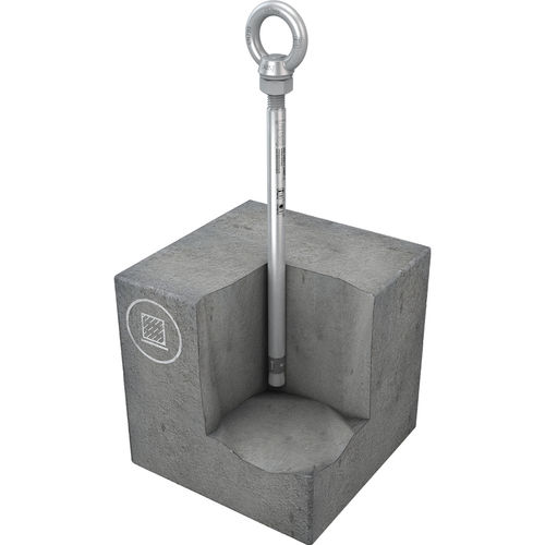 Stainless steel fall arrest anchor - ABS-Lock III-BE-Pro - SafetyConcept s.a. - for roof / concrete