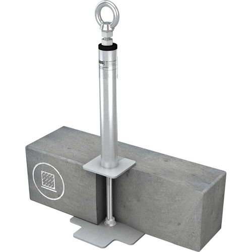 Stainless steel fall arrest anchor - ABS-Lock X-Durch - SafetyConcept s.a. - concrete
