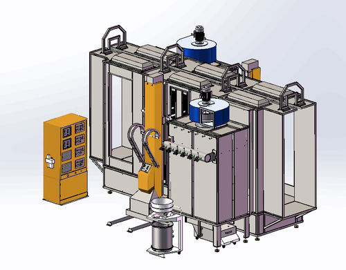 Automatic powder coating booth - COLO-S-Basic Type (COLO-S-0825) - Hangzhou color powder coating equipment ltd