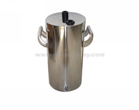 Fluidized hopper - ø = 20 cm - Hangzhou color powder coating equipment ltd - for powder coating spray guns