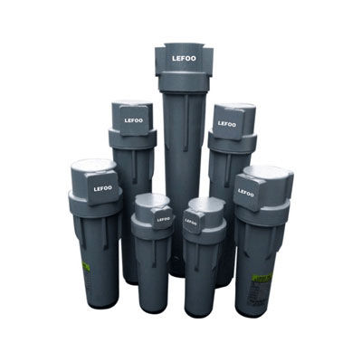 Air filter - ZHEJIANG LEFOO CONTROLS CO., LTD - single-basket / pressure / flange