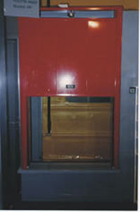Sash door - GRF series - ALFATECO MADRID S.A. - galvanised steel / industrial / indoor