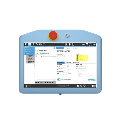 TCP software - URCap - CAPTRON - management / monitoring / calibration