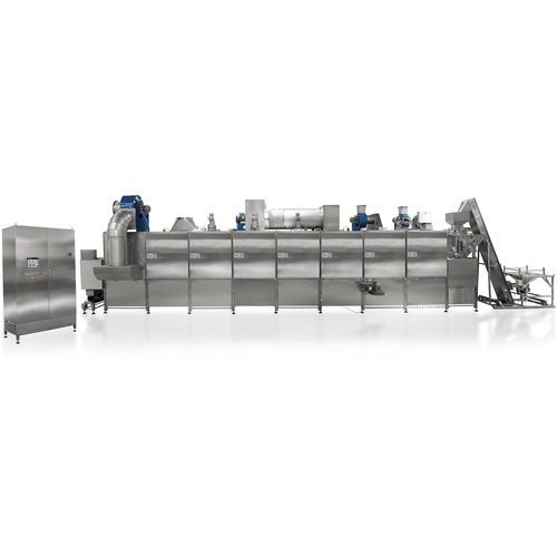 Nut roasting machine - KING series - Brovind - GBV Impianti - almond / peanut / continuous