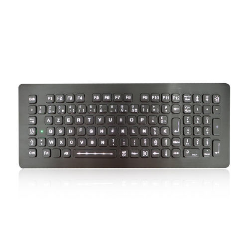Panel-mount keyboard - K-TEK-A360KP-FN-BL-DWP - Key Technology China Limited - with Fn key / 102-key / outdoor