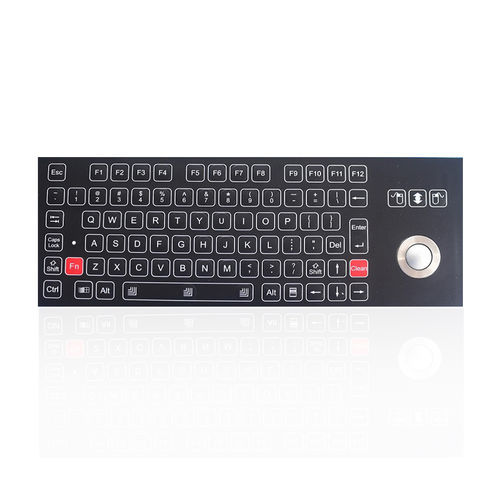 Panel-mount keyboard - K-TEK-D343-25-OTB-FN - Key Technology China Limited - with mechanical keys / membrane / with Fn key