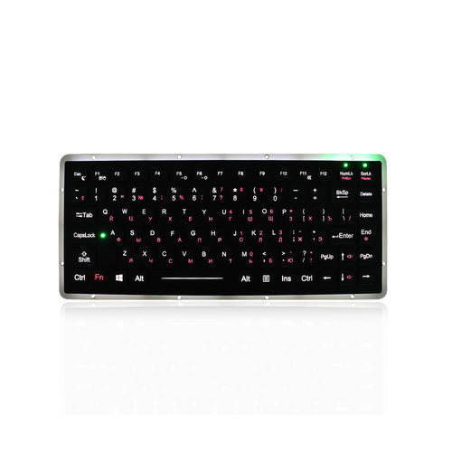 Panel-mount keyboard - K-TEK-M270-FN-AC-BL-DWP - Key Technology China Limited - with Fn key / 86-key / industrial