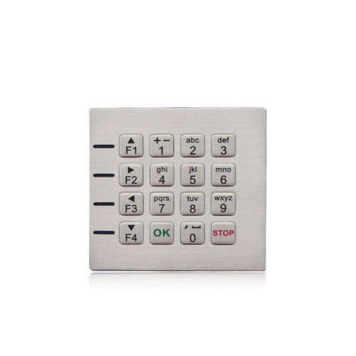 16-key keypad - K-TEK-B75KP-DWP - Key Technology China Limited - panel-mount / stainless steel / RS-232