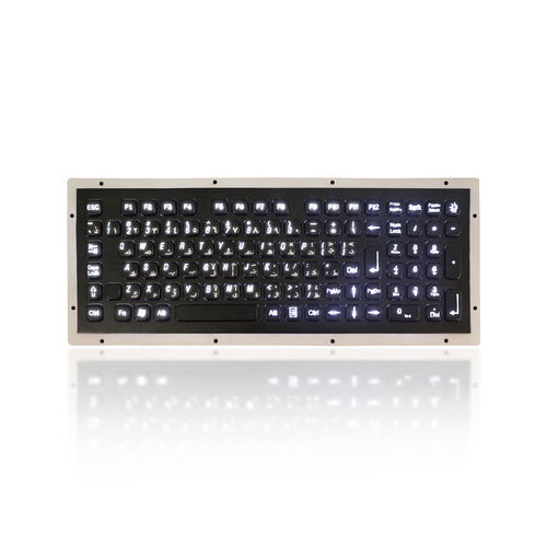 Panel-mount keyboard - K-TEK-A340KP-FN-BL-BT-DWP - Key Technology China Limited - with Fn key / 102-key / outdoor