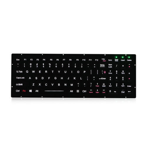 Panel-mount keyboard - K-TEK-M334KP-FN-BL-IT-NV-151B-DWP - Key Technology China Limited - with mechanical keys / with Fn key / 101-key