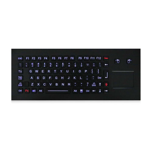 Panel-mount keyboard - K-TEK-M361TP-FN-BL-NV-151B-BT-DWP - Key Technology China Limited - with mechanical keys / with 2 mouse keys / 84-key