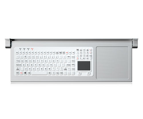 Keyboard with mechanical keys - K-TEK-M560TP-KP-FN-BL-SDT-SS - Key Technology China Limited - with 2 mouse keys / 110-key / with touchpad