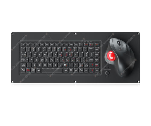 Panel-mount keyboard - K-TEK-M430-170-OTB-FN-BL-ML+KVM - Key Technology China Limited - with mechanical keys / with 3 mouse keys / 87-key
