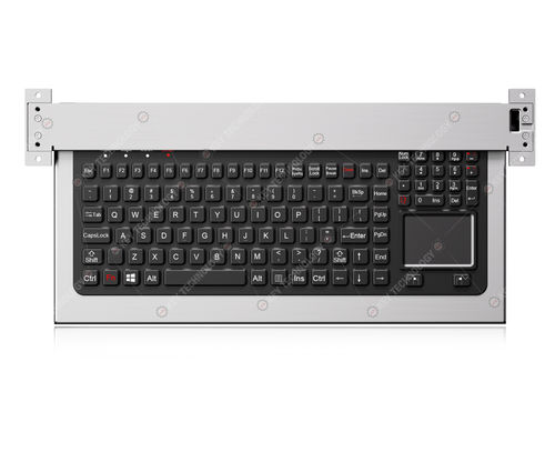 Panel-mount keyboard - K-TEK-M400TP-KP-FN-BL-SDT-SS - Key Technology China Limited - with mechanical keys / with 2 mouse keys / 110-key