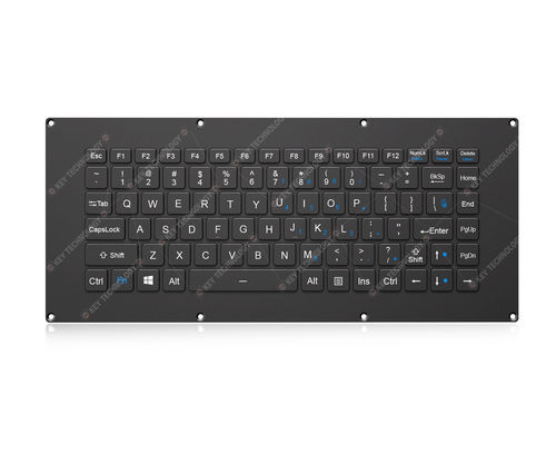 Panel-mount keyboard - K-TEK-V335-FN-BL-FC-SC-ML-DWP - Key Technology China Limited - scissor switch / 86-key / for the aerospace industry