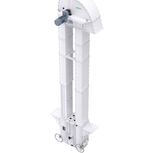 Bucket elevator for the food industry - AHEL - Bühler Group - belt / for pellets / for bulk materials