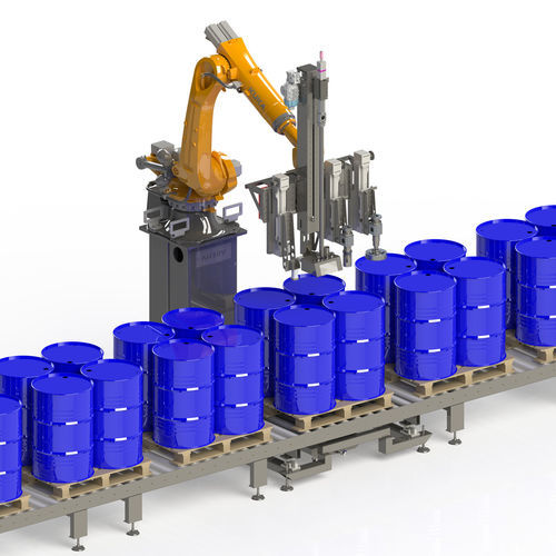 Fully-automatic filling machine - RF - AiCROV - pallet drum / IBC / for paint
