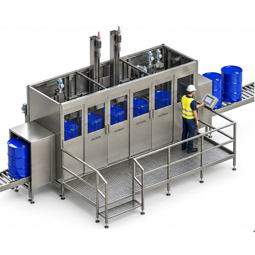 Automatic filling machine - EL2-B - AiCROV - drum / liquids / drum