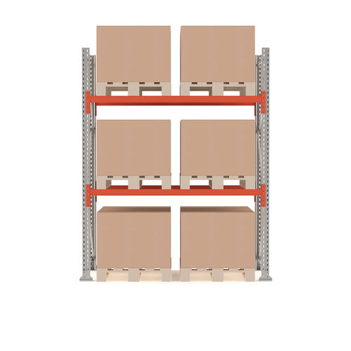 Storage warehouse racking - 23701 - AJ Produkter - adjustable / pallet / steel