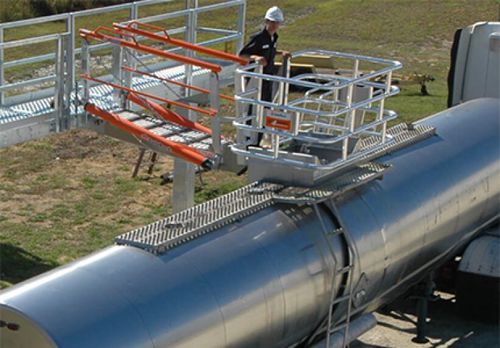 Loading platform - Safe Rack - for trucks / with safety railing