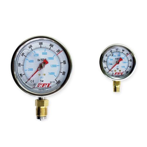 Dial pressure gauge - MD series - FPT Fluid Power Technology - threaded / G 1/2 / NPT 1/4