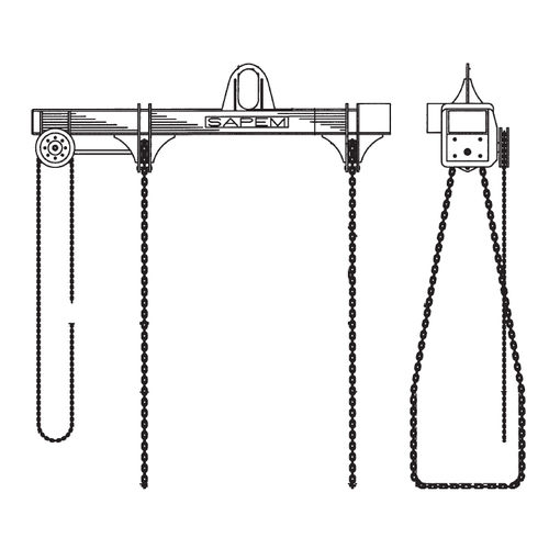 Single-girder spreader beam - SAPEM - industrial