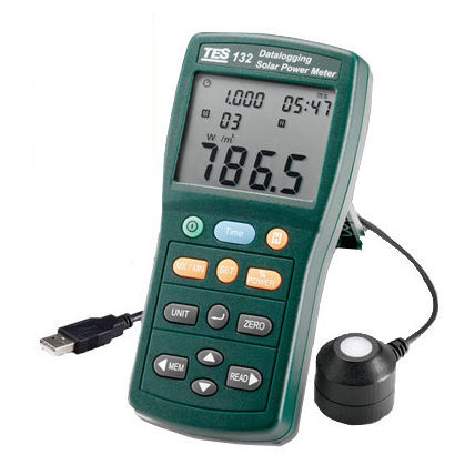 Digital power meter - TES-132 - TES Electrical Electronic Corp. - portable / USB / for photovoltaic applications