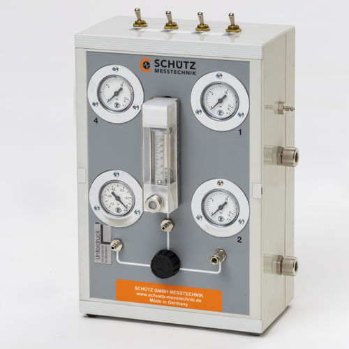 Flow sensitivity test station - PS 403 US - Schütz GmbH Messtechnik - semi-automatic / for gas detectors