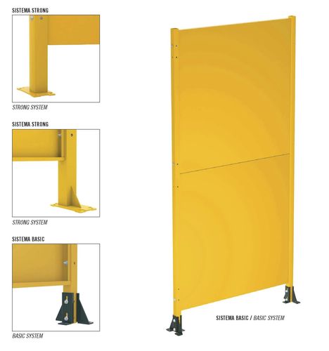 Protective barrier - Satech Safety Technology spa - fixed / metal