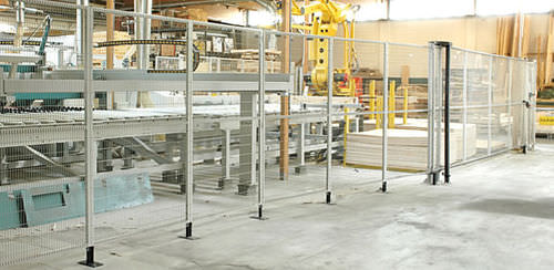 Perimeter safety partition - Green Fast series - Satech Safety Technology spa - flexible / wire mesh