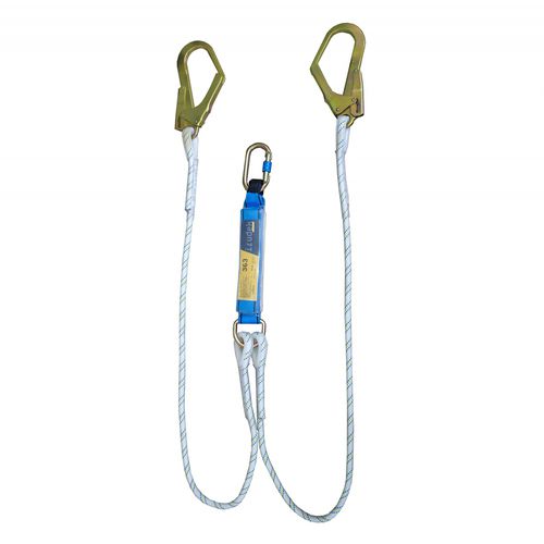 Webbing fall arrest lanyard - SEKURALT 363  - IRUDEK 2000 S.L. - shock absorbing