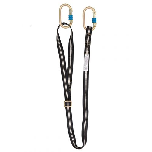 Rope fall arrest lanyard - SEKURALT FR3 - IRUDEK 2000 S.L. - webbing / adjustable