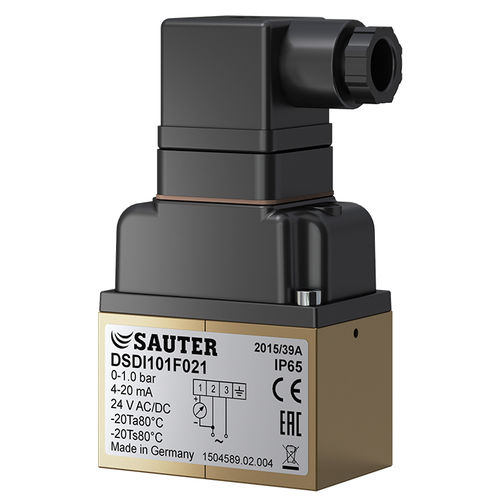 Differential pressure transducer - DSD series - Fr. Sauter AG - membrane / analog / for gas